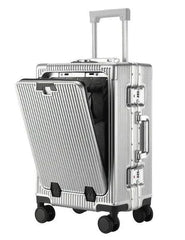 Aluminum Trolley Spacious Easy-Access Luggage