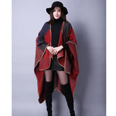 Autumn Winter Scarf Lattice Thickened Cape