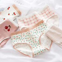 5PCS Cotton Teen Girl Panties