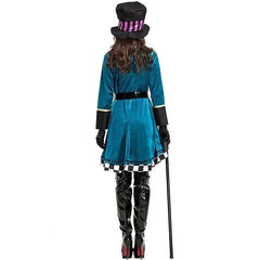 Alice in Wonderland Clown Mad Hatter Costume for Adults