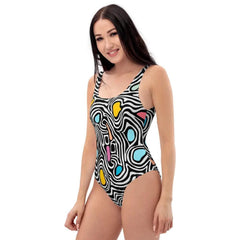 Colorful Paint One-Piece Swimsuit
