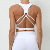 Cross Beauty Back Exercise Underwear Brushed Nude Feel Yoga Clothes Running Workout Bra Quick Drying Yoga Bra