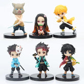 Demon Slayer Figure 6pcs Set 7.5cm Anime Figure