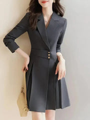 Elegant Blazers Lady Office Slim Classic Dress