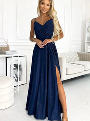 Elegant Maxi glittering Strapless Long dress