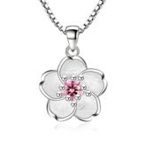 Cherry Blossoms Necklace for Gift