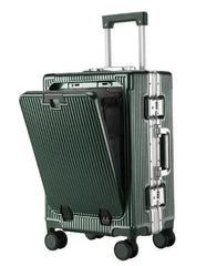 Aluminum Trolley Spacious Easy-Access Luggage