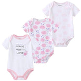 3 PCS/LOT Newborn Baby Clothing 100% Cotton