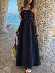 Casual Holiday Bow A line Dress
