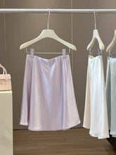 Graceful Satin Acetate Fishtail A Line Sheath Short Skirt