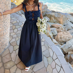 Casual Holiday Bow A line Dress