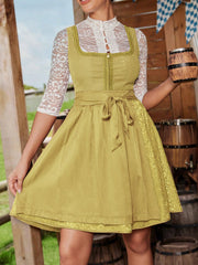 Elegant Waist Stitching Women Short Dress