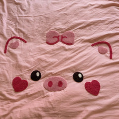 Fashionable Cute Pig Bedding Set
