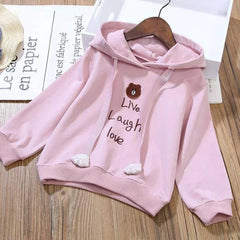 Cotton Cartoon Little Bear Hoodies + Pleated Skirt 2Pcs Suit