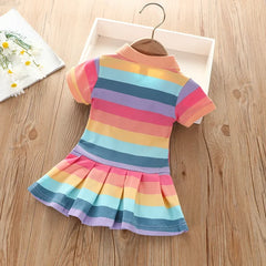 Girl's Summer fashion cute short sleeve princess dress