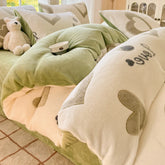 Cute Cartoon Strawberry Pattern Printed Bedding Set