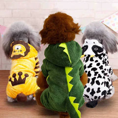 Cartoon Winter Warm Pet Jumpsuit