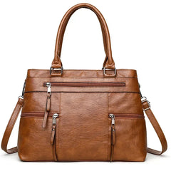 Elegant Women High Quality Leather Top-Handle Bags