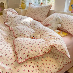 Girls Soft Washed Cotton Bedding Set