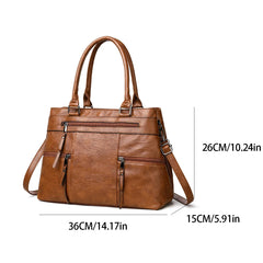 Elegant Women High Quality Leather Top-Handle Bags