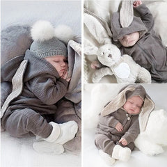 Cotton Long Sleeve Rabbit Baby Rompers Clothes