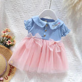 Baby Girl Summer Short Sleeve Princess Party Dresses