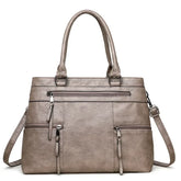 Elegant Women High Quality Leather Top-Handle Bags