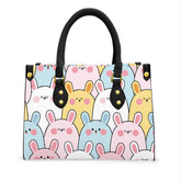 Cute Stylish Cartoons Women's Tote Bag With Black Handle