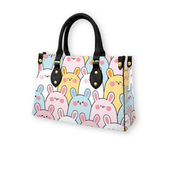 Cute Stylish Cartoons Women's Tote Bag With Black Handle