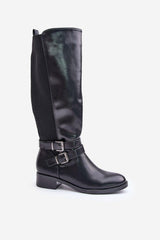 Classic Women's Eco-Leather Thigh-Hight Boots
