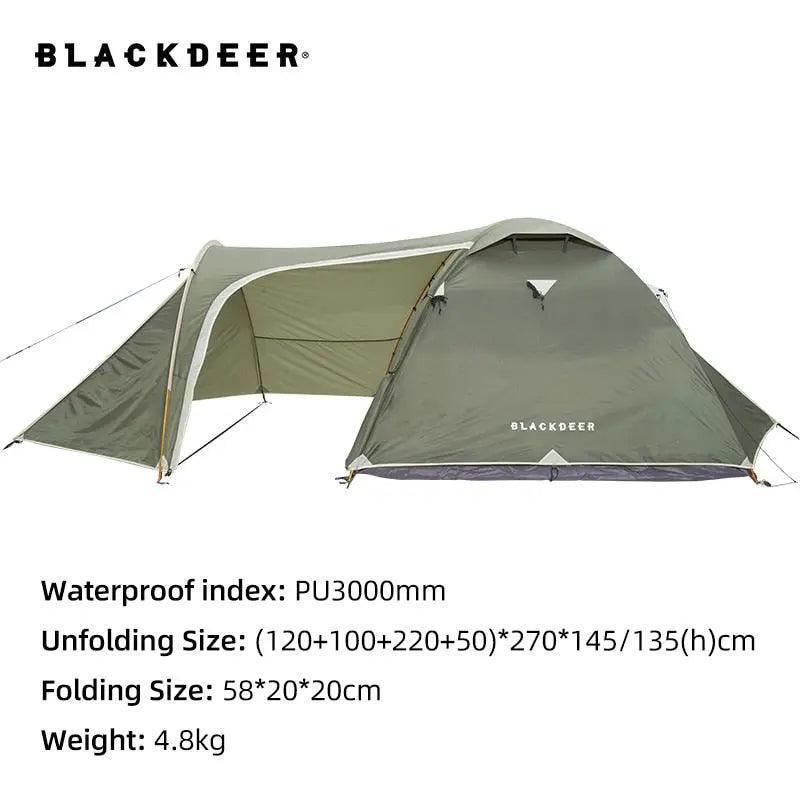 2-3 People Backpacking Tent Outdoor Camping 4 Season Winter Skirt Tent Double Layer Waterproof