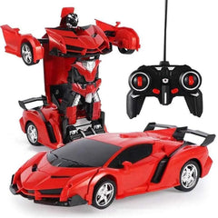 2 in 1 Electric RC Car Transformation Robots Children Toys