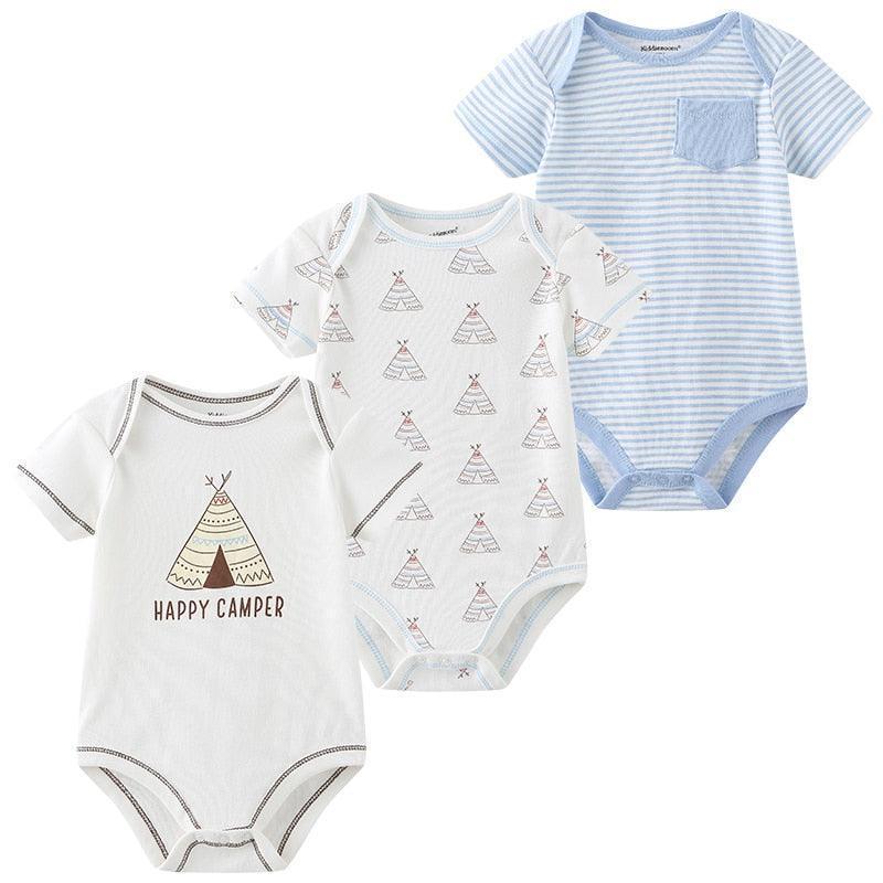 3 PCS/LOT Newborn Baby Clothing 100% Cotton