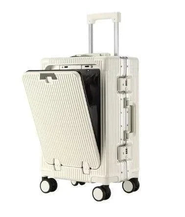 Aluminum Trolley Spacious Easy-Access Luggage