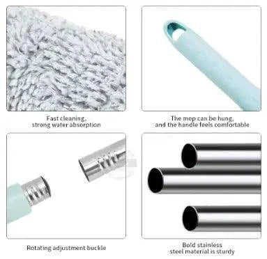360 Hands-Free Microfiber Floor Mop