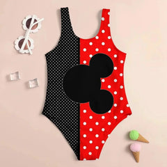 3D Cartoon Print Cute Kid's Swimsuit