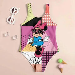 3D Cartoon Print Cute Kid's Swimsuit