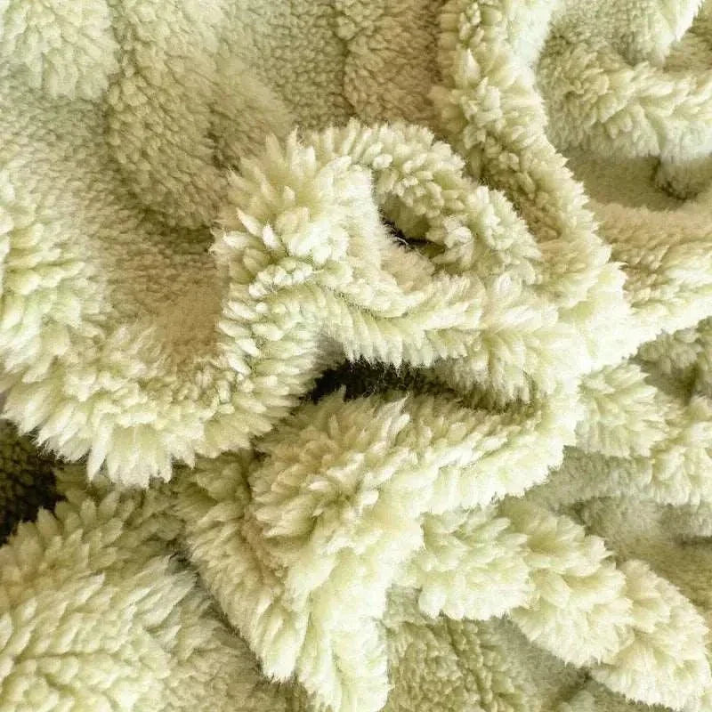 3D Embossed Velvet Mattress Cover for winter