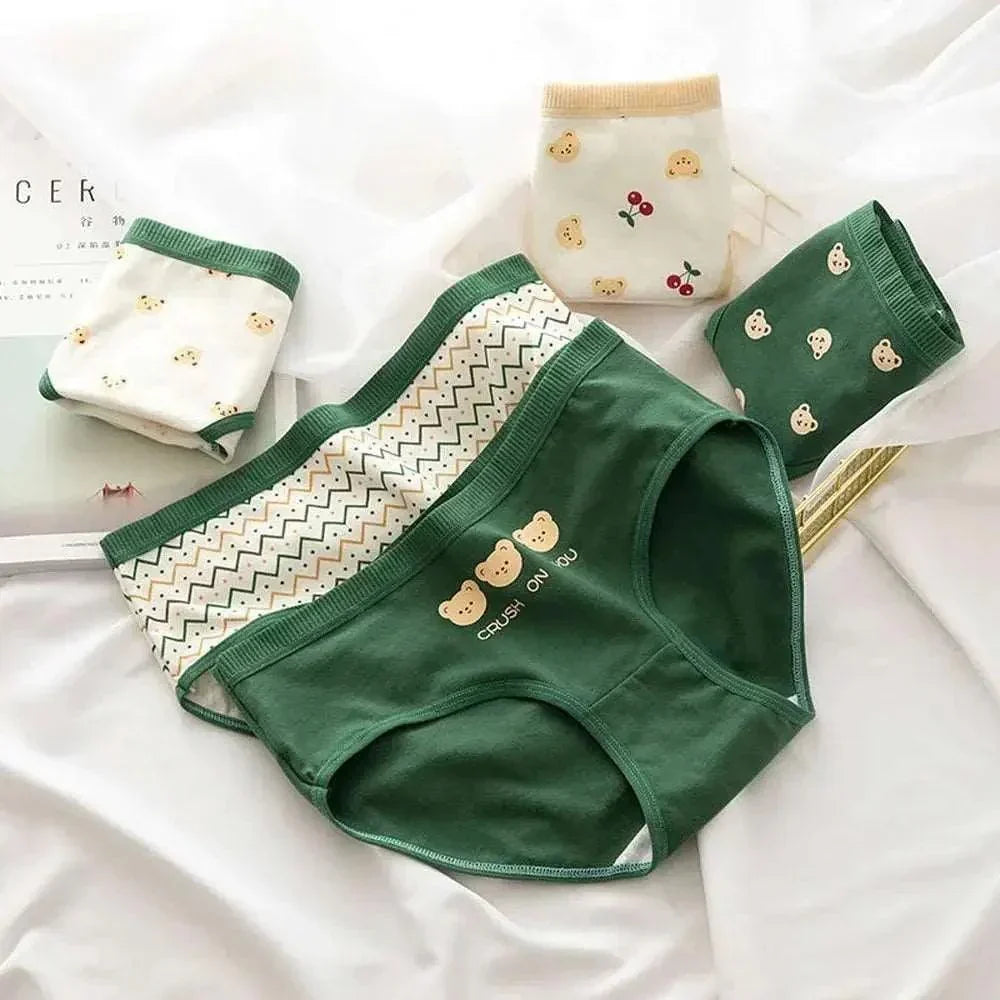 5PCS Cotton Teen Girl Panties