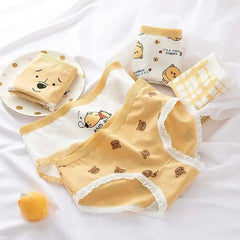 5PCS Cotton Teen Girl Panties