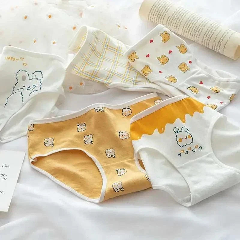 5PCS Cotton Teen Girl Panties