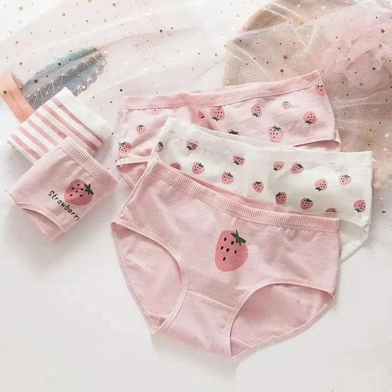 5PCS Cotton Teen Girl Panties