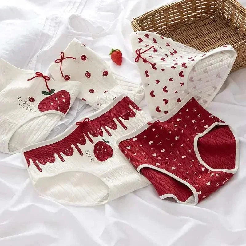 5PCS Cotton Teen Girl Panties