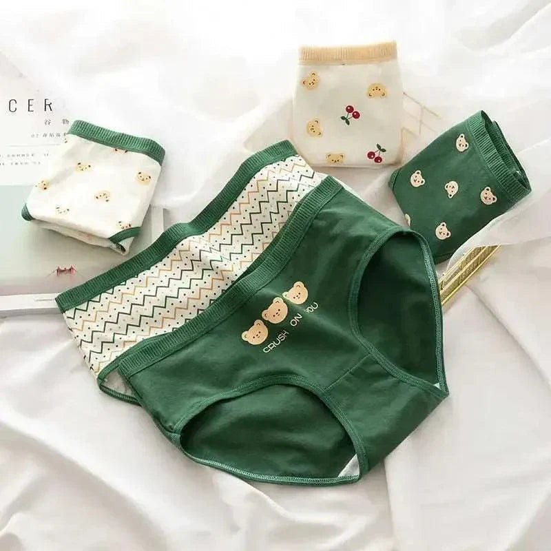 5PCS Cotton Teen Girl Panties