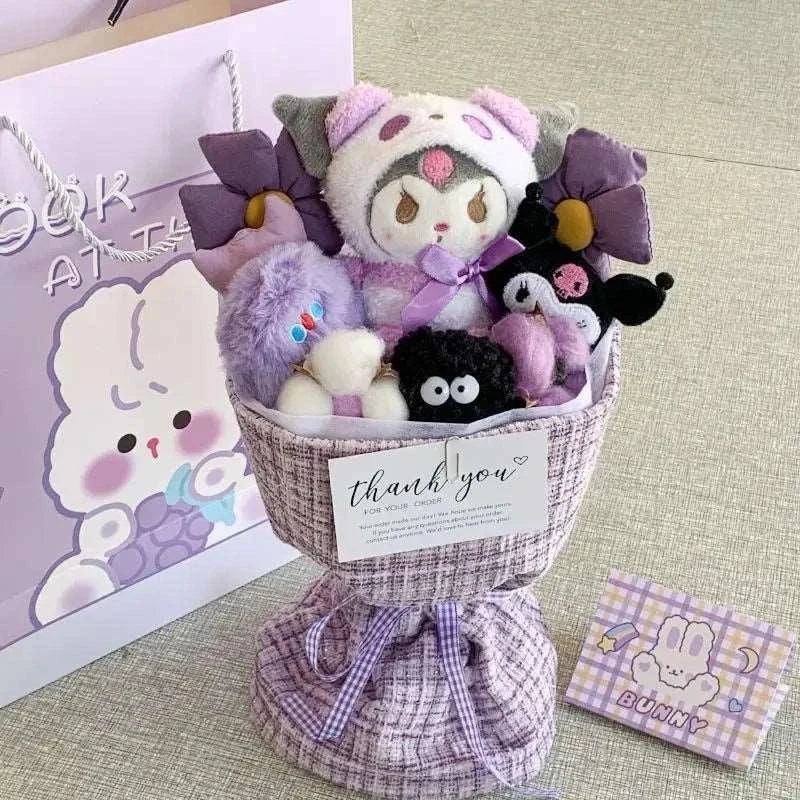 Anime Flower Bouquet Cartoon Doll Toys Gift