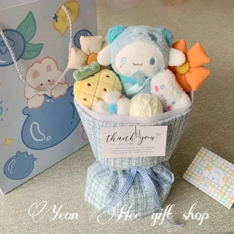 Anime Flower Bouquet Cartoon Doll Toys Gift