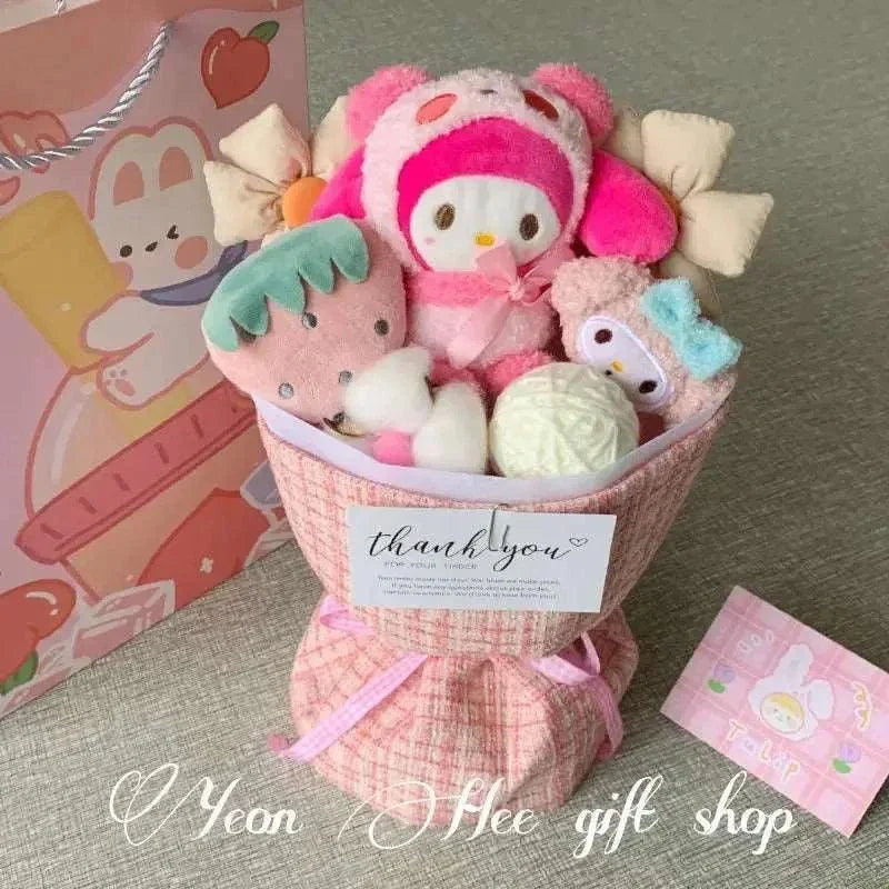 Anime Flower Bouquet Cartoon Doll Toys Gift