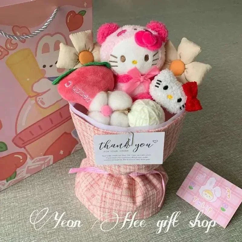 Anime Flower Bouquet Cartoon Doll Toys Gift
