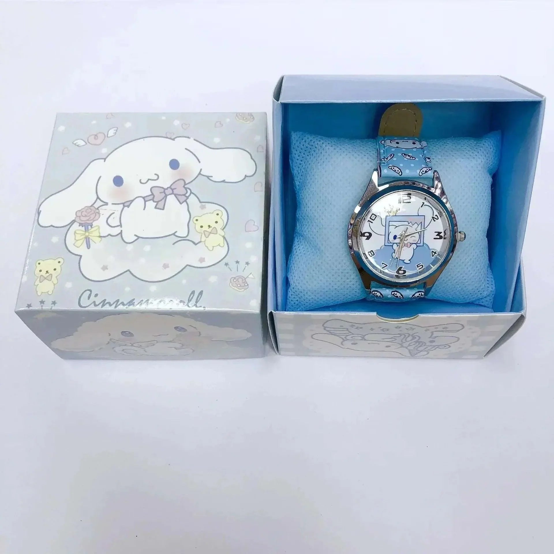 Anime PU leather electronic children's watch with gift box