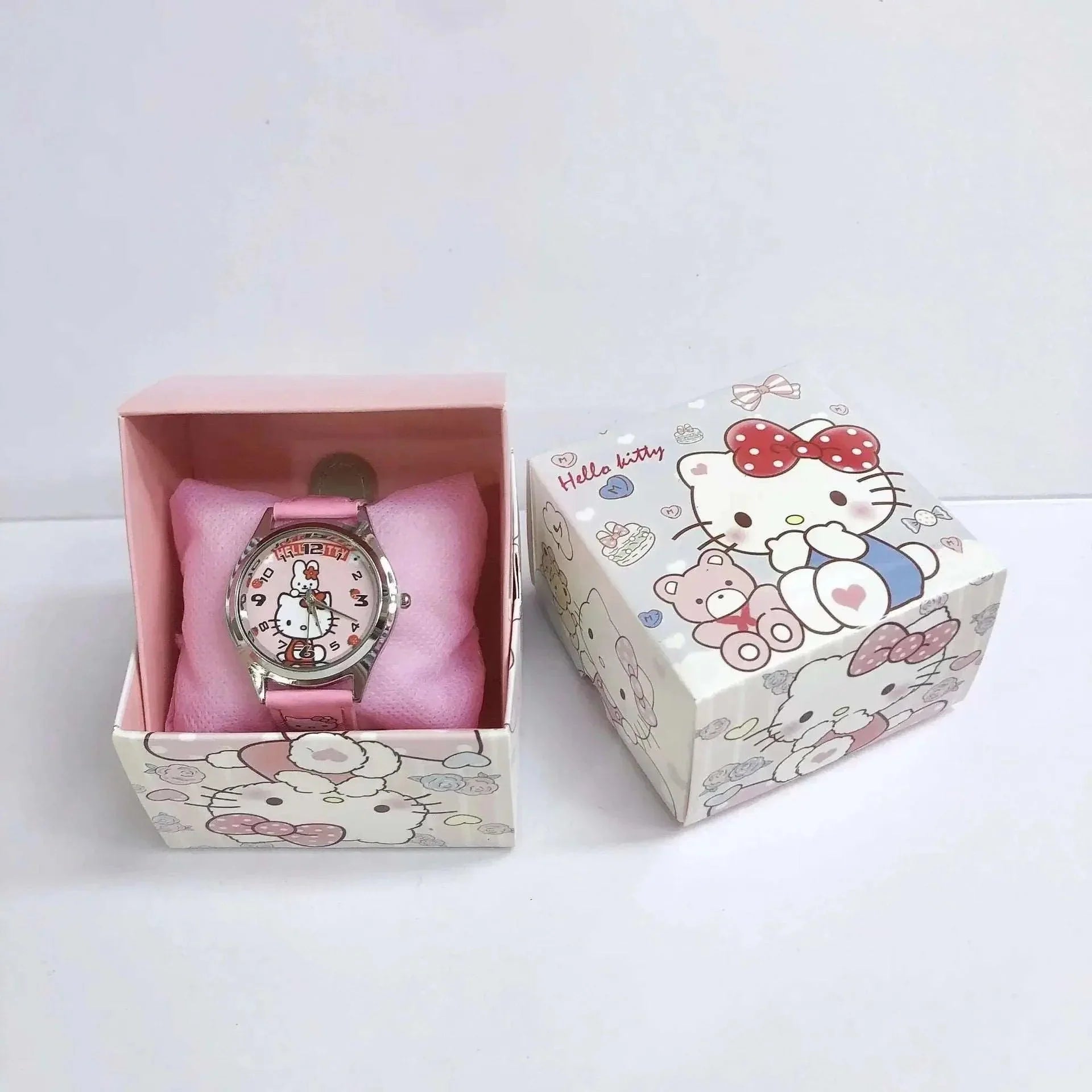 Anime PU leather electronic children's watch with gift box